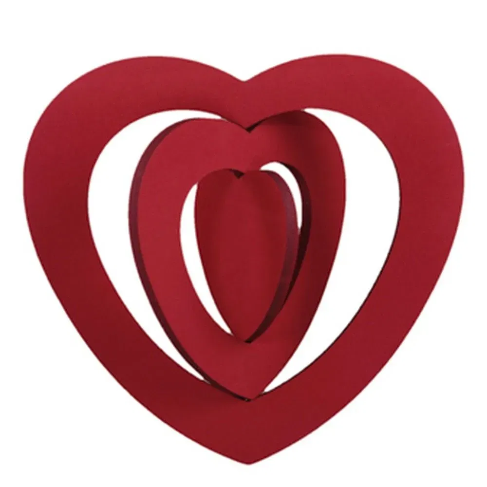 Coeur 3D suspendu en mousse Ø50 cm