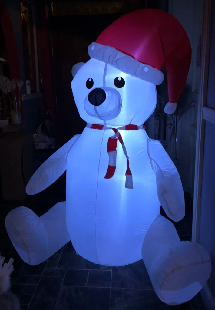 ours polaire gonflable lumineux 1.8m