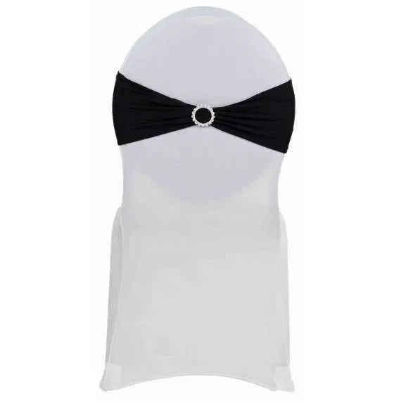 Noeud de chaise Noir avec strass