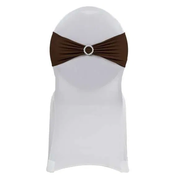 Noeud de chaise Marron avec strass