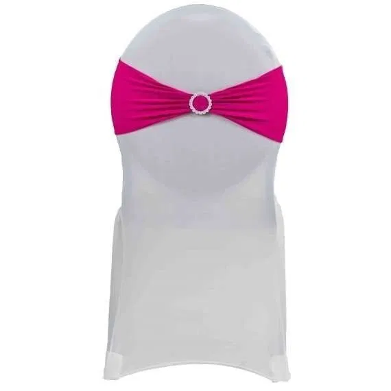 Noeud de chaise Fushia avec strass