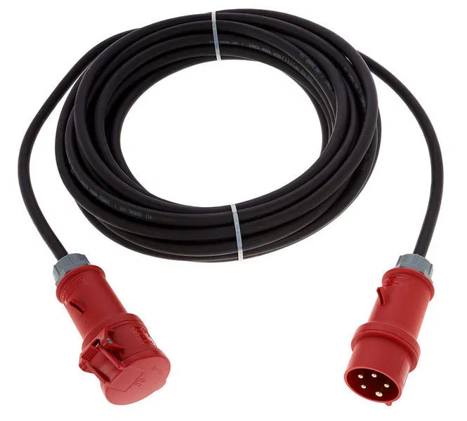 Stairville cable M/F 16A - 2,5mm 10m