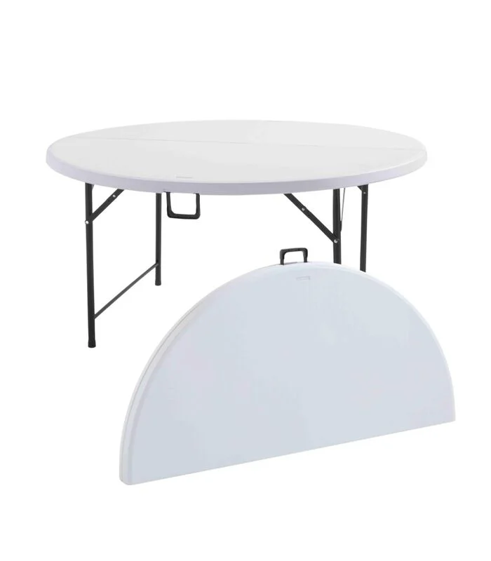 Table Ronde pliante 150 cm ( 8 personnes )