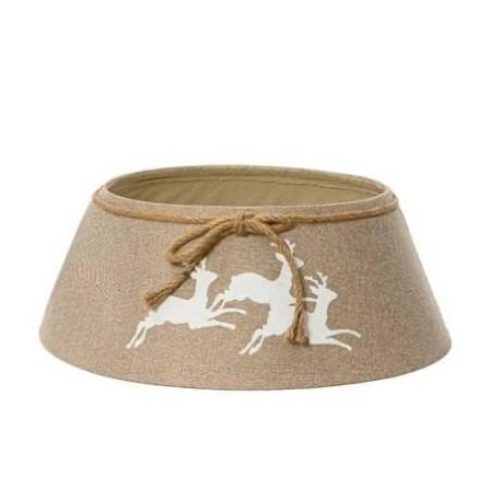 Cache pied de sapin toile de jute