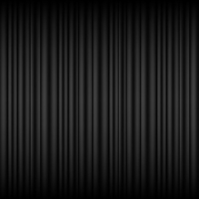 Rideau lycra plissé noir 2x3 m