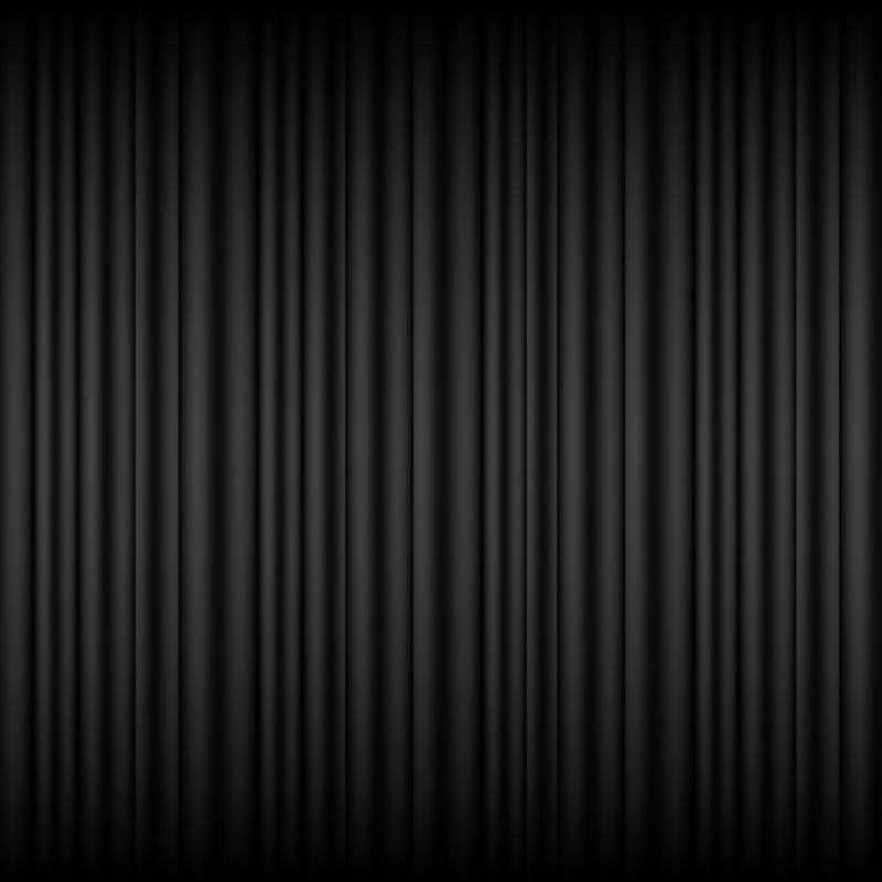 Rideau lycra plissé noir 4x3m